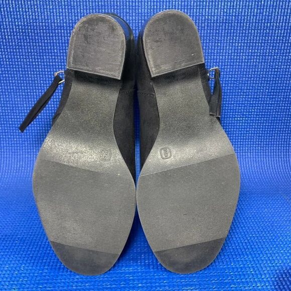 OLD NAVY Women`s Size 9 Black Jack Clean Zip Mid Booties 260/83 - Picture 6 of 7